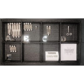 Stainless Cycle Yamaha YZ490 YZ465 IT$90 1980-1990 Stainless Engine Bolt Set Kit Polished