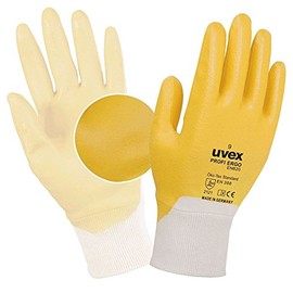 Uvex 60148 9 Profi Ergo ENB20 Safety Glove, Size: 9, White, Orange