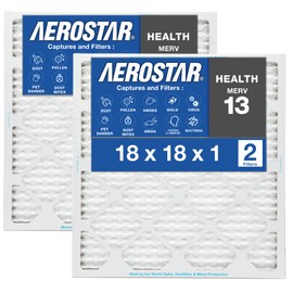 Aerostar MERV 13 18 x 18 x 1 cm AC and Oven Air Filter White