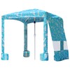 AMMSUN Beach Cabana, 6.2'×6.2' Beach Canopy, Easy Set up and