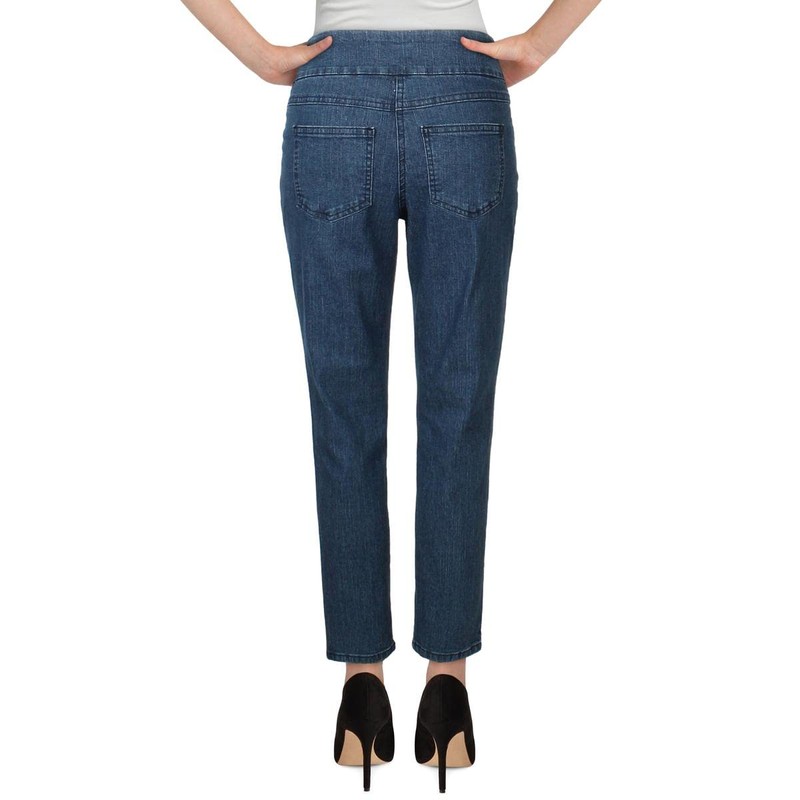 Ruby Rd. womens Petite Pull-on Extra Stretch Denim Jeans, Dark
