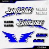 Yamaha Banshee Decals Blue Retro Graphics Kit fits 1991-93 Yamaha