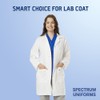 SPECTRUM UNIFORMS Medical Lab Coats 40" Length Ladies Ultra Smart