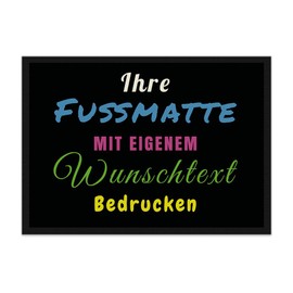 PR Print Royal Doormat with Desired Text - Various Sizes up to 120 cm - Doormat Print with Saying - Many Backgrounds - Non-Slip 120 x 80 cm with Rubber Edge