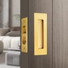Pocket Door Handles,6 inch Recessed Flush Finger Pulls with Edge