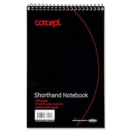 Premier Stationery Concept 160 Page Shorthand Notebook.