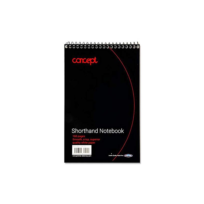 Premier Stationery Concept 160 Page Shorthand Notebook.