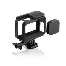 MOJOGEAR Plastic Protective Frame Compatible with GoPro 13 - With Lens Cap - Sturdy Plastic - Black