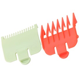 Cocoarm Clipper Guards Schneiden von Guides Einstellbare Länge Haarschneiderführer Kämme für Genaue Frisuren für Professionelle Menge 2 Weißer Kunststoff Anwendbar (Rote und grüne Farben)