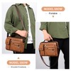 Naudamp Men's Shoulder Bag Leather Shoulder Bag Casual Waterproof Bag