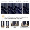 Gwine Navy Blue Blackout Curtains for Small Window Treatment, Light