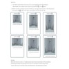 tktrading24 Shower Wall Wedge Profile Gradient Profile Walk-in Shower Brushed