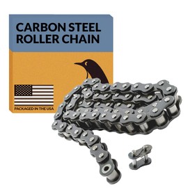 PGN #40 Roller Chain - 5 Feet + Free Connecting Link - Carbon Steel Chains for Bycicles, Mini Bikes, Motorcycles, Go-Karts, Home and Industrial Machinery - 119 Links