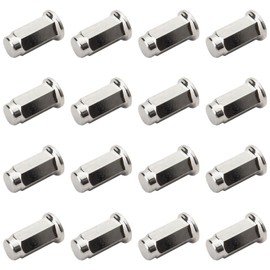 (16 Pack) ITP Flat Base Chrome Lug Nut 10mm x 1.25mm Thread Pitch w/14mm Head for Yamaha Raptor 700R SE 2022-2024