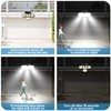 AmeriTop Solar Lights Outdoor, 2 Pack LED High Brightness Cordless