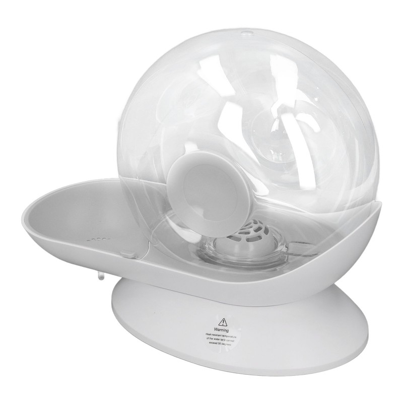 Pet Water Dispenser Snail Shape Automatic Transparent 2.8L Large Capacity