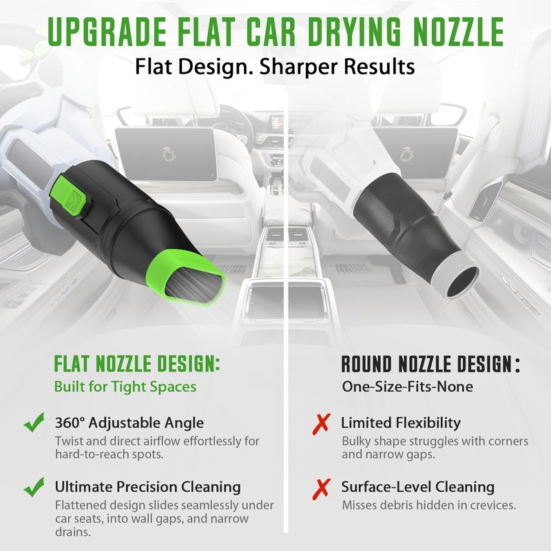 Sealegend Car Drying Nozzle Compatible with EGO Leaf Blower Models