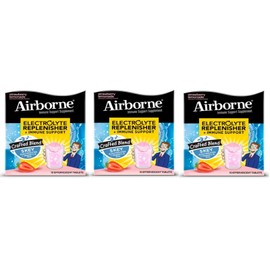 Airborne Electrolyte Replenisher Strawberry Lemon Tablets 10ct (3 Pack)