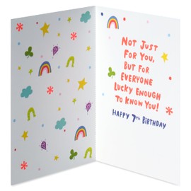 American Greetings 7th Birthday Card (Lucky to Know You)