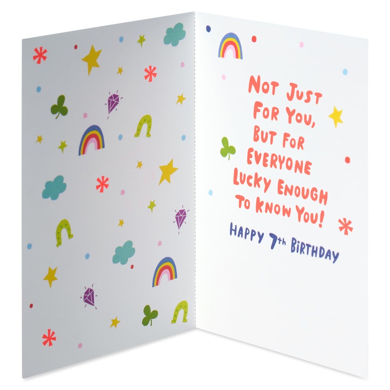 American Greetings 7th Birthday Card (Lucky to Know You)