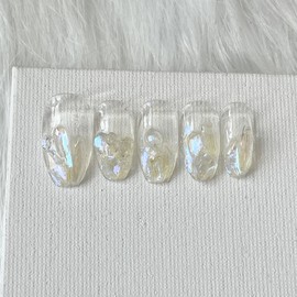 (3+1)Gleri handmade nail tips - midi long oval / (3+1)글레리 수제네일팁 - 미디 롱 오발