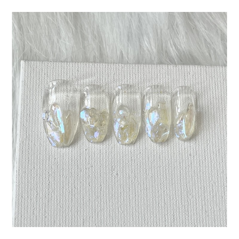(3+1)Gleri handmade nail tips - midi long oval / (3+1)글레리