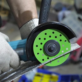 Lothee 5 Pcs Rock Slab Grinding Disc, 4 Inch Glass Cutting Disc for Angle Grinder, 1mm Thin Grinding Cutting Blade, Ceramic Tile, Marble Edge Trimming, Diamond Saw Blade Wheel for Tile Jade