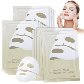 Luuma Collagen Mask Original Organic Collagen Mask, Tightens the Skin, Provides Intensive Moisture, Soothes and Repairs, Gentle on the Skin, Reduces Fine Lines and Wrinkles, Pack of 12
