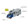 Majorette 213773000 Grand Series City Hymer B-Class 780T Camper Die-Cast,