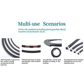 FUEL LINE HOSE SAE J30R7 W.P 20BAR 300PSI (3/8 20FT)