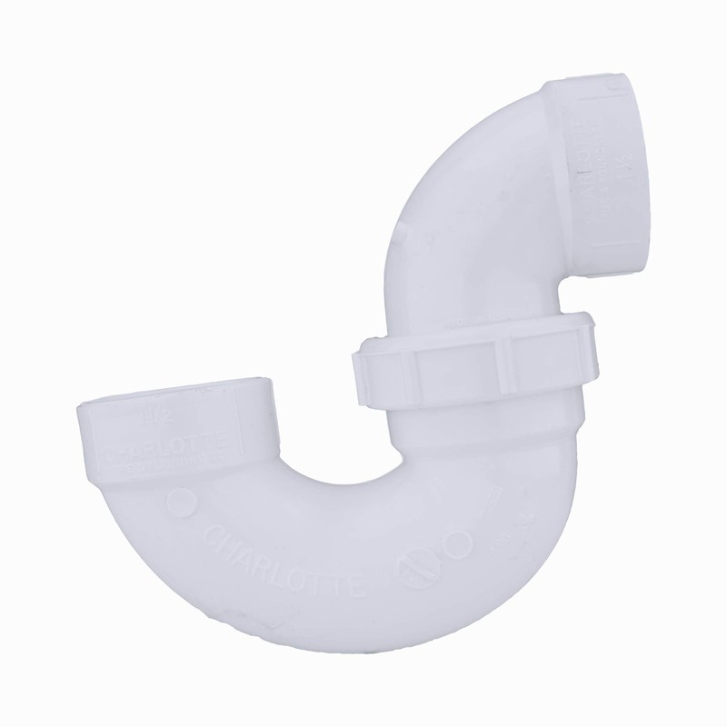 Charlotte Pipe 1-1/2" P-Trap Pipe Fitting - with Union Plastic