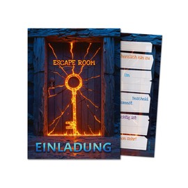 12 Invitation Cards Children's Birthday Escape Room Girls Boys Boys Cool Colourful Invitations Birthday Children Boys Birthday Girl Birthday Detective Children's Party Birthday Invitations