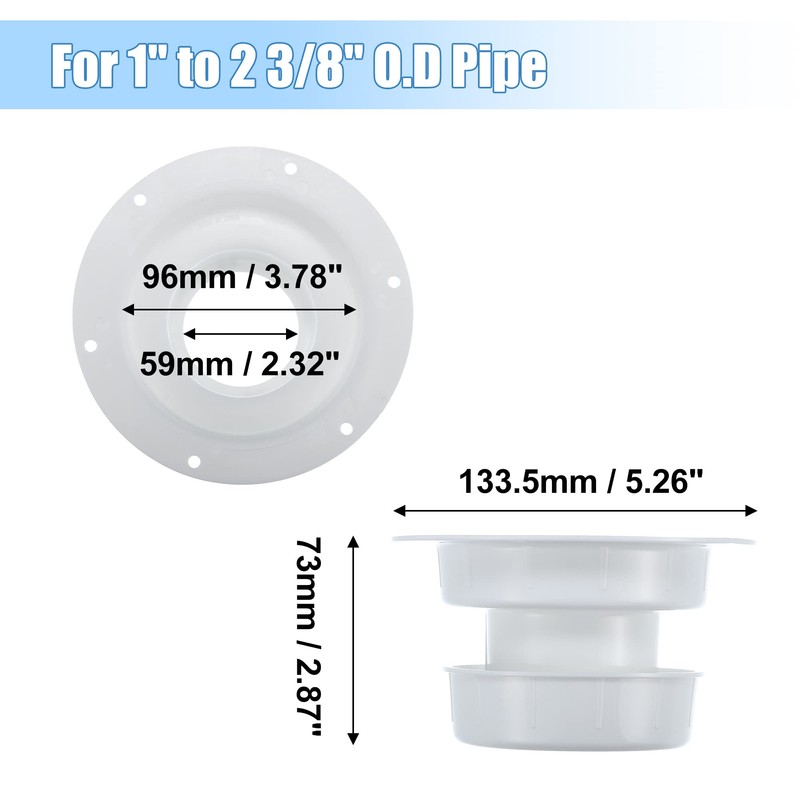 X AUTOHAUX RV Plumbing Vent Cap Camper Attic Vent Cap