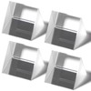 4 Pcs Crystal Optical Glass Prism, 30mm Triangular Prism for