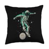 Smarty Pants Designs Skateboarding Astronaut ollieing The Moon, Fun Skater