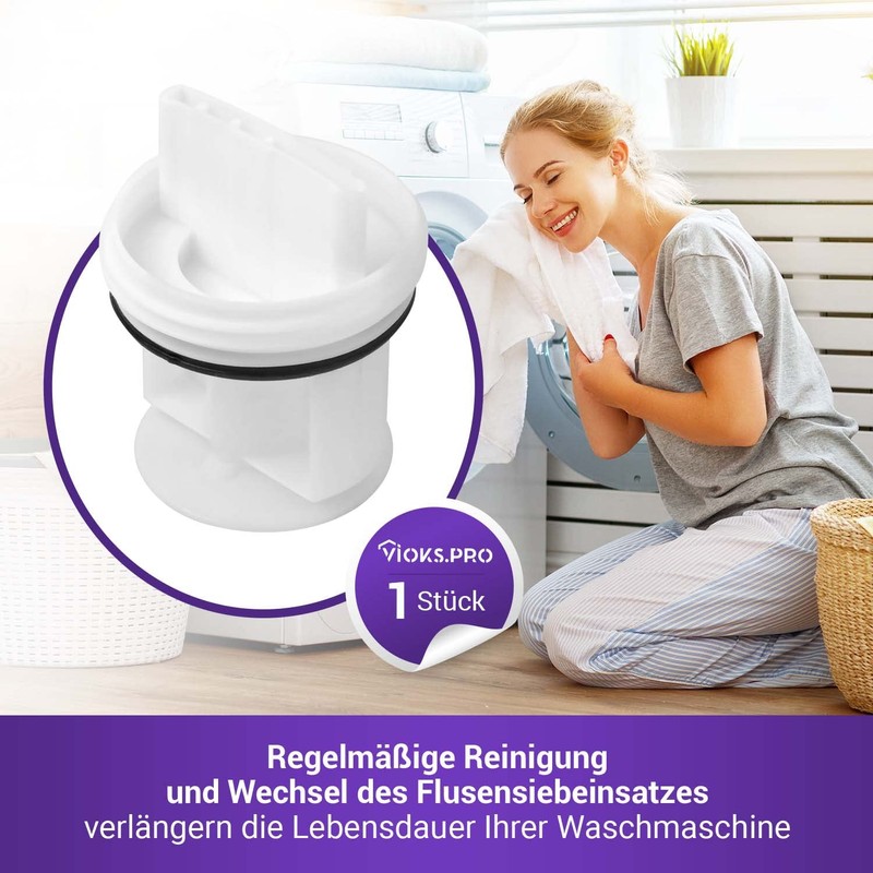 Vioks.pro Washing Machine Lint Filter Replacement for Bosch Lint Sieve