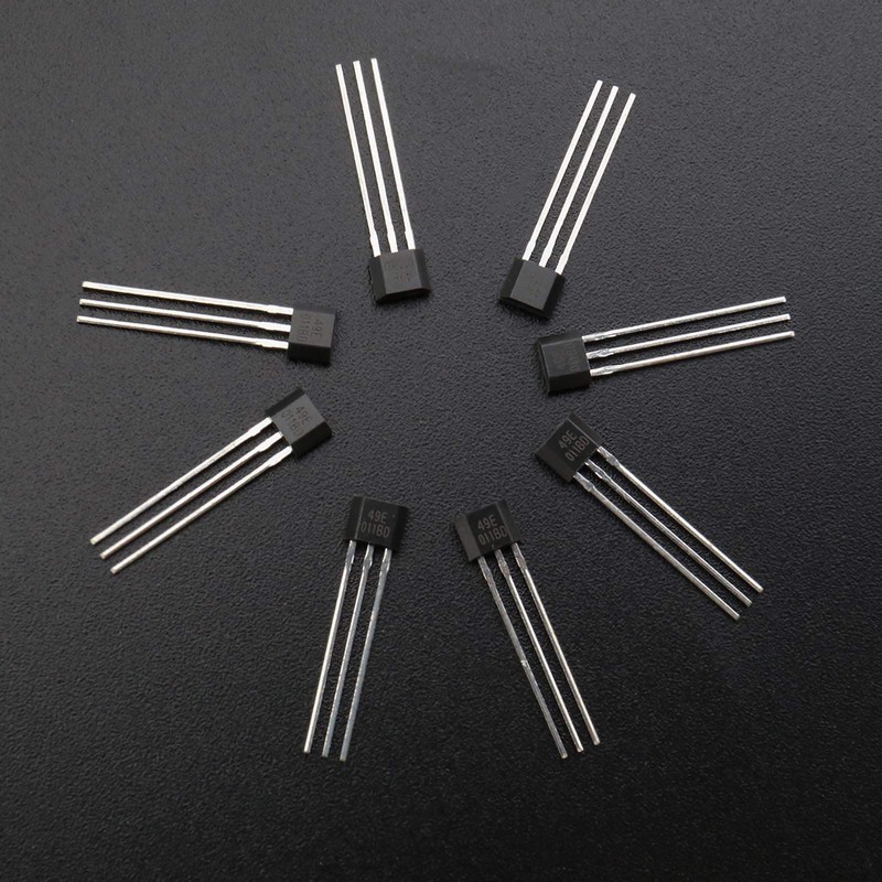 EMSea 20Pcs 49E TO-92 Linear Hall Effect Sensors 3 Pins