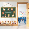 Konsait Fall Gnome Cutouts, 48Pcs Autumn Gnome Paper Cutout for