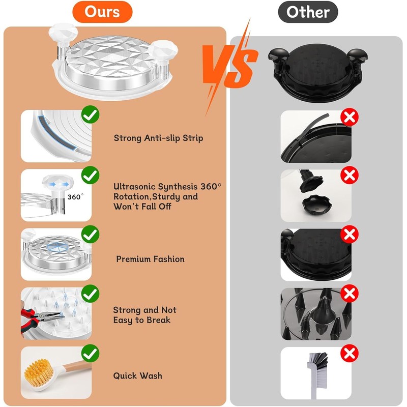 Chicken Shredder Large Chicken Breast Shredder Tool Twist with Brush&Fork,
