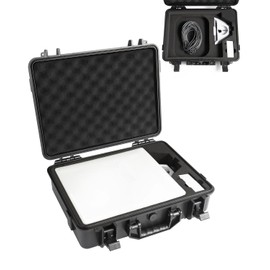 Waterproof Hard Starlink Mini Case for Starlink Mini Dish Kit, Portable Carrying Case with Precision Cut Foam for Accessories, Ideal for Travel and Camping