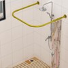 Tanxih U Shower Curtain Rod Adjustable Stainless Steel U Shaped