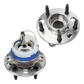 KAX 513087 Pair Front Wheel Hub Bearing Compatible with 1991-1996 Buick Park Avenue,5 Lug W/ABS