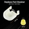 FUSCH Transmission Shifter Cable Bushing with Cap Compatible with Ford