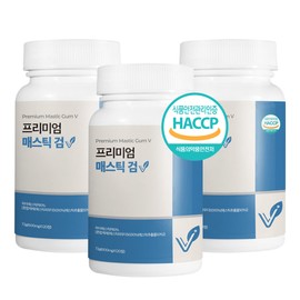 Vicain Premium Mastic Gum V 600mg x 120 tablets x 3 bottles / 비카인 프리미엄 매스틱검 V 600mg x 120정 x 3병