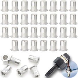 M6 Rivet Nuts 40 count with Rivet Nut Tool Easy to Use Aluminum Rivet Nut Rustproof Rivnut Kit Easy to Install - Color: M8