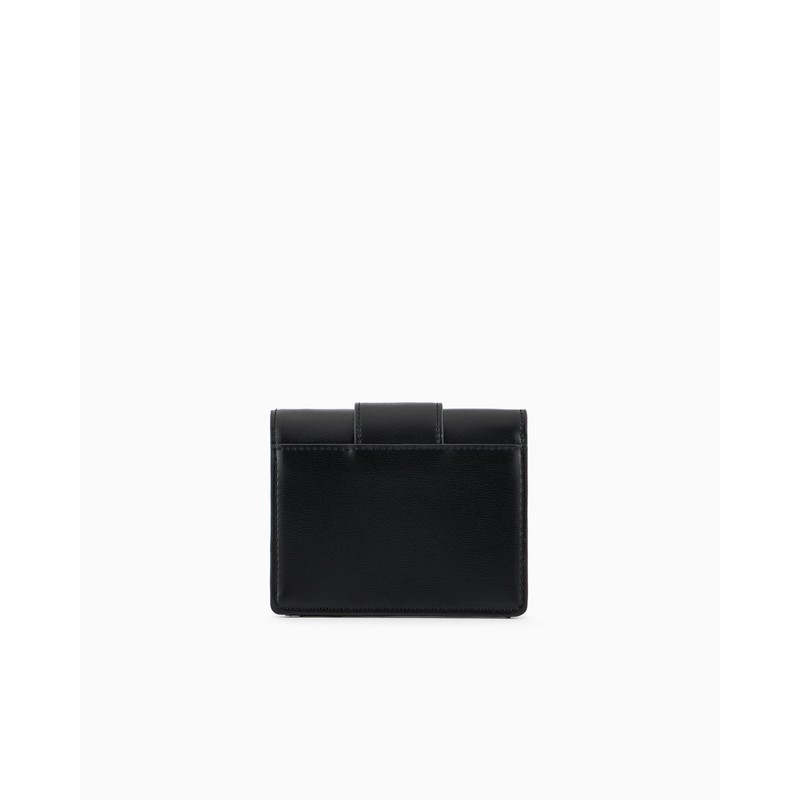 Armani Exchange Women Jodie Mini Wallet, Black, One Size