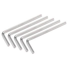 TOP-VIGOR 5Pcs 3mm Hex Key Wrench, Metric CR-V L Shaped Allen Key Imperial Hexagon Head Spanner Tool for Repairing, Installation
