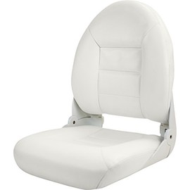 Navistyle High Back Folding Fishing Boat Seat, White - Tempress