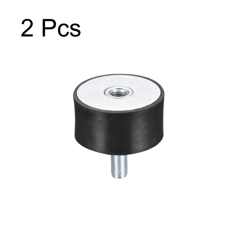 sourcing map Rubber Bearing M10 External / Internal Thread Vibration