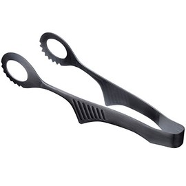 Todai 18-0 Claver Revo Buffet Tongs, Black Oxide Color, Made in Japan